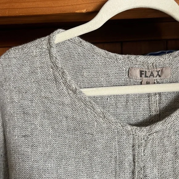 Flax Heathered Gray Knit Top - Picture 3 of 8